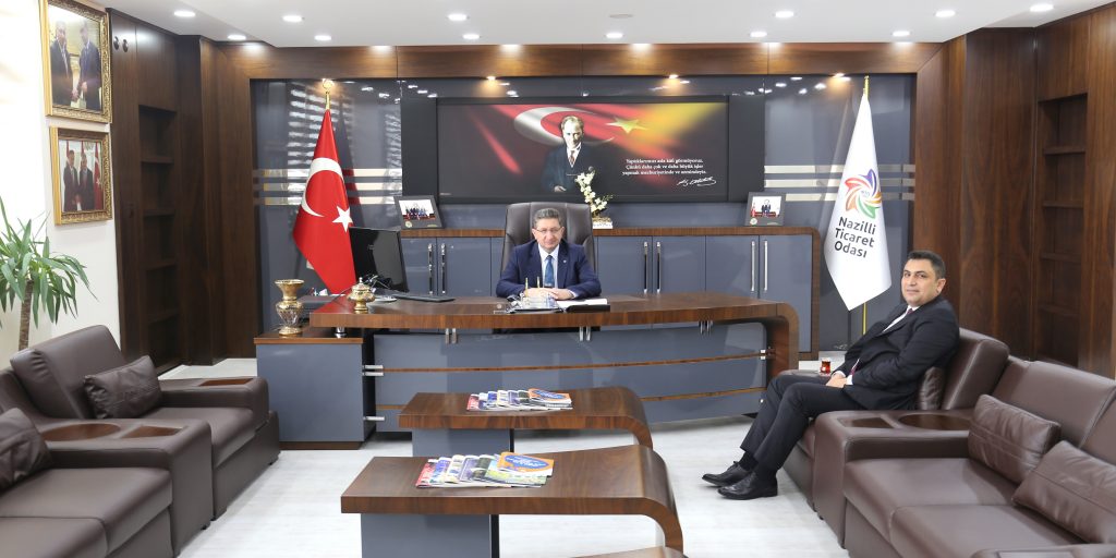 Ziraat Bankası Pazarköy Şube Müdürlüğüne Yeni Atanan Müdür Levent ÜNAL Odamızı Ziyaret Etti.