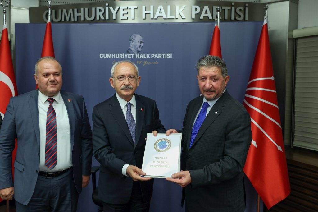 Cumhuriyet Halk Partisi Genel Başkanı Sayın Kemal Kılıçdaroğlu Nazilli İl Olsun Platformunu Makamında Kabul Etti