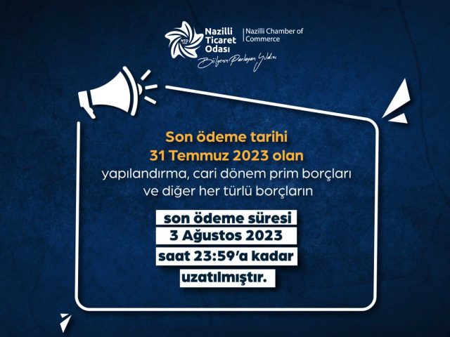 SGK yapılandırma, cari dönem prim borçları ve diğer her türlü borçların son ödeme süresi uzatıldı.