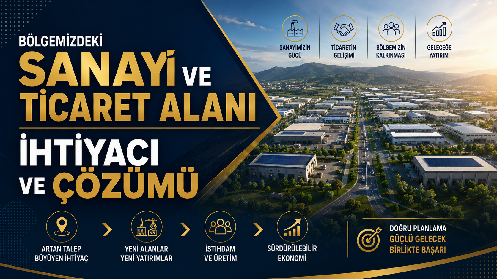 Bölgemizdeki Sanayi Ve Ticaret Alani İhtiyaci Ve Çözümü