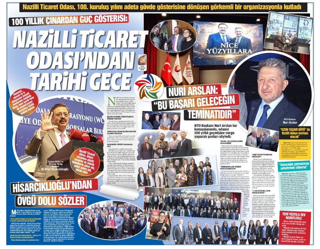 Nazilli Ticaret Odasından Güç Gösterisi Tarihi Gece