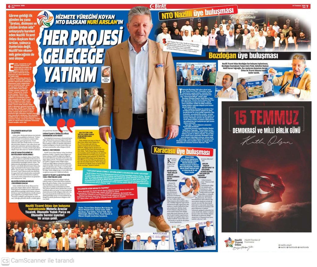 NTO Başkanı Nuri Arslan’ın Her Projesi Geleceğe Yatırım